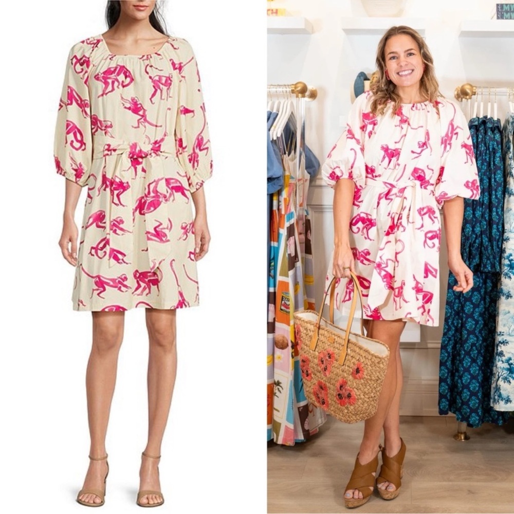 NWT FRANCES VALENTINE BLISS MINI DRESS - PINK MONKEY Sz L